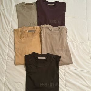 Selling 5 Essentials Tee Shirts all original and comes with its original bags